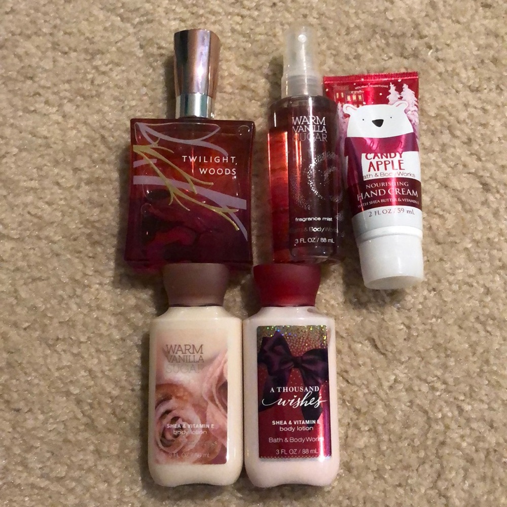 Bath and body works travel size lotion, fragrance